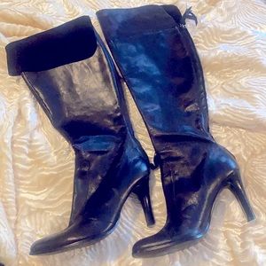Ralph Lauren Over Knee Leather Boots